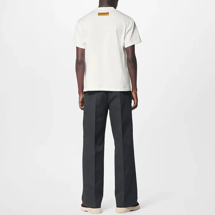 LOUIS VUITTON Lv Fall Series T Shirt Men's White-2