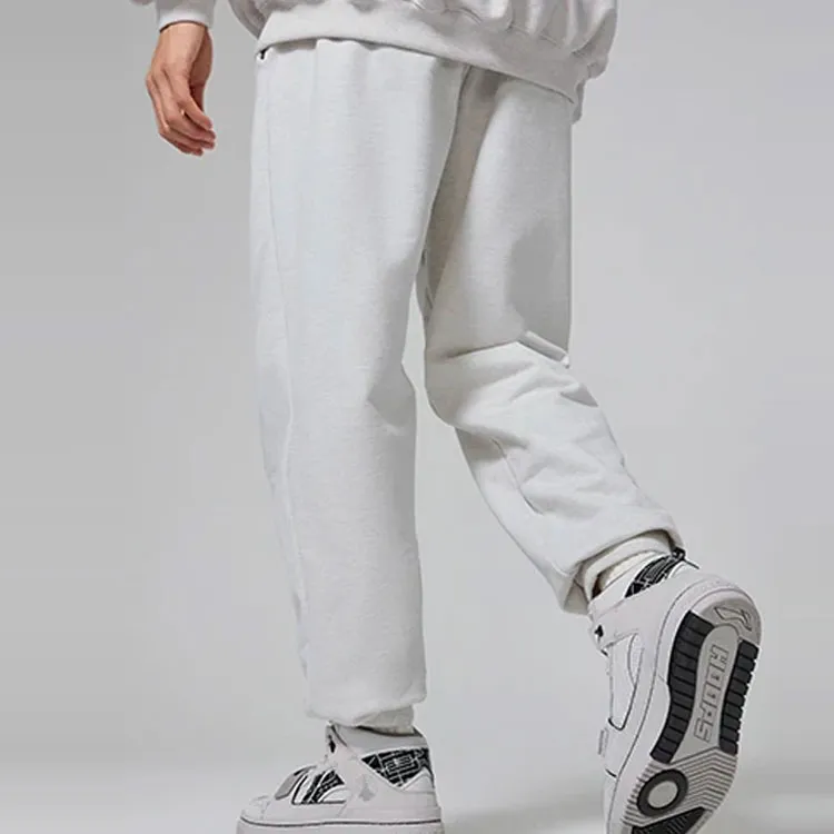 LiNing Badfive Knitted Sports Pants Men's Gray Tile-3