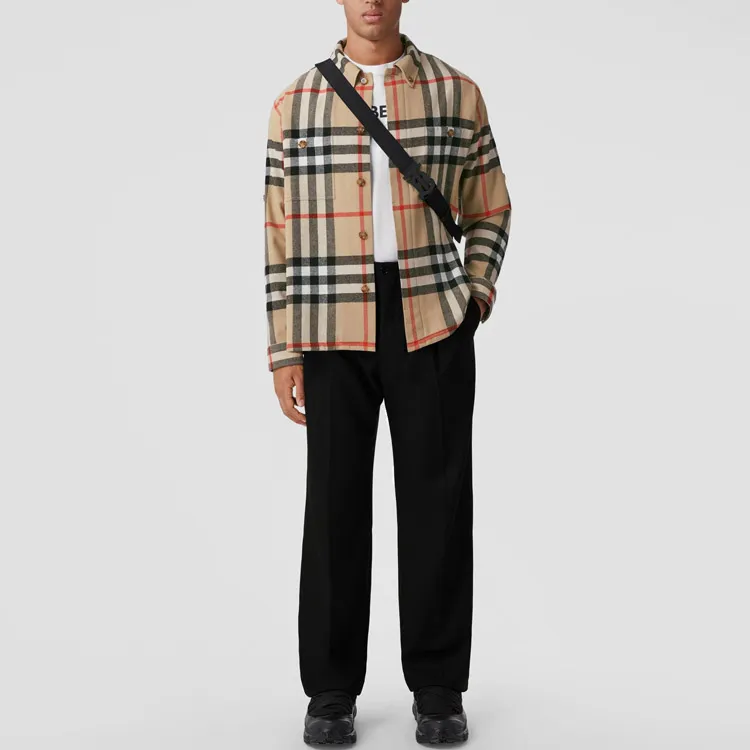 Burberry House Check Wool Cotton Shirt-2