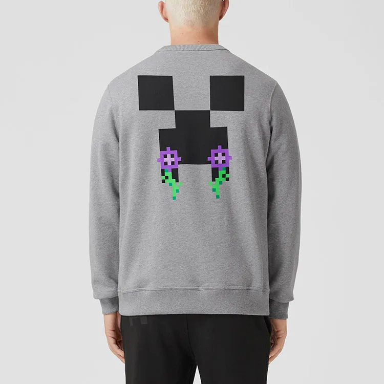 Burberry X Minecraft Monogram Motif Print Cotton Sweatshirt-3