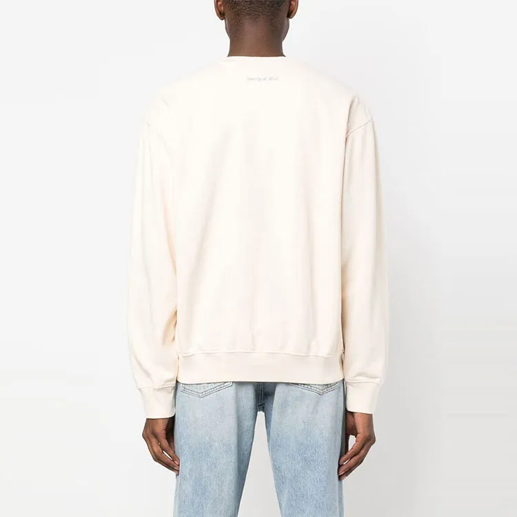 SPORTY & RICH Wellness appliquÃ© Cotton Sweatshirt-2
