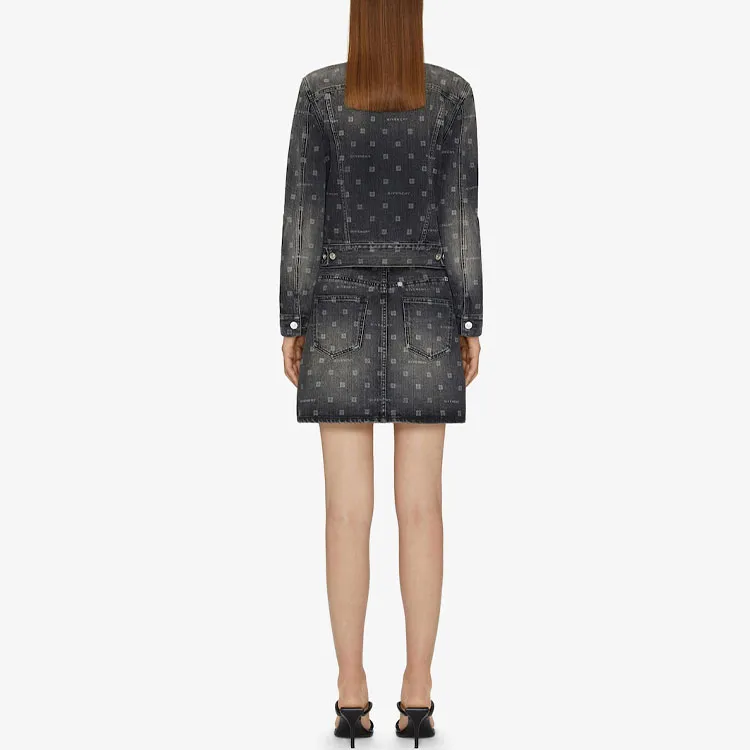 Givenchy Monogram-pattern Denim Jacket-2