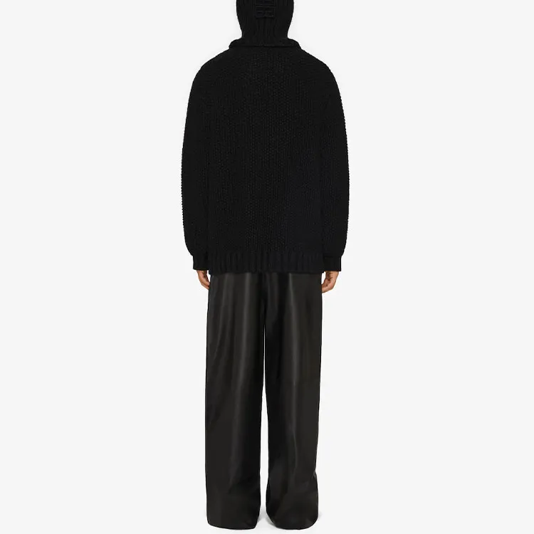 Givenchy Balaclava Textured Crew Neck Sweater-2