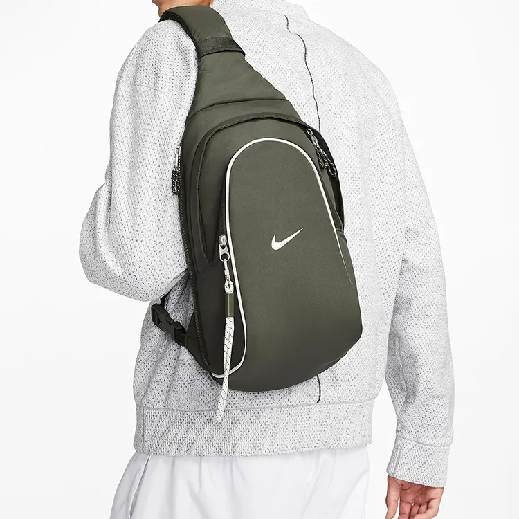 Nike Fabric Shoulder Bag Crossbody Bag Sling Bags Unisex Dark Green-1