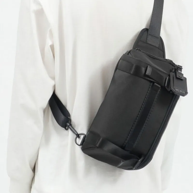 TUMI Alpha Bravo Ballistic Nylon Sling Bag, Crossbody Bag Regular Men's Black-4