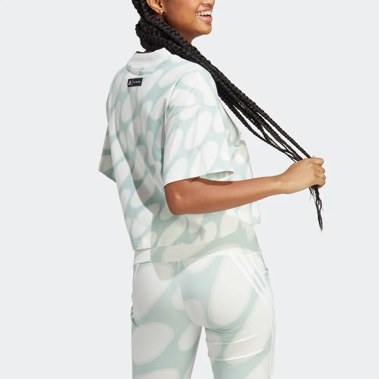 Adidas X Marimekko Regular T Shirt Women's White-2