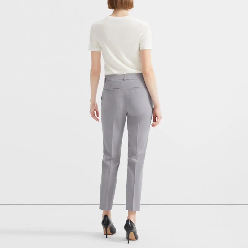 THEORY Casual Pants Women's Light Purple-2