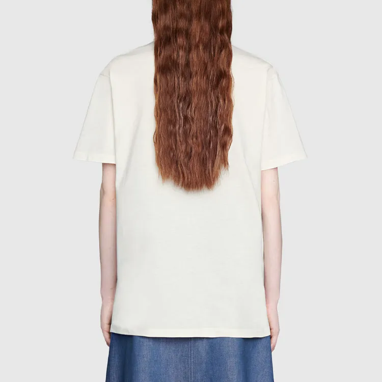 GUCCI Raglan Sleeve T Shirt Women's Ecru-2