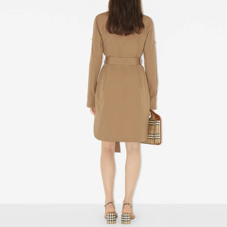 Burberry SS23 Long-Sleeved Dresses Women's Camel-2