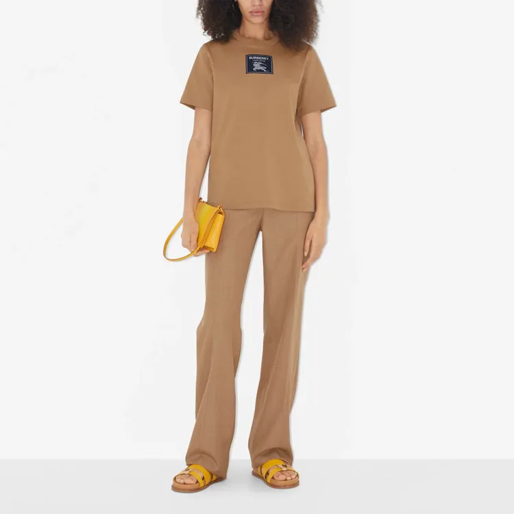 Burberry SS23 Regular T Shirt Women's Camel-3