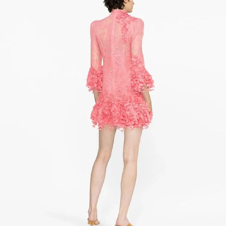 Zimmermann SS23 Long Sleeved Dresses Women's Pink-2