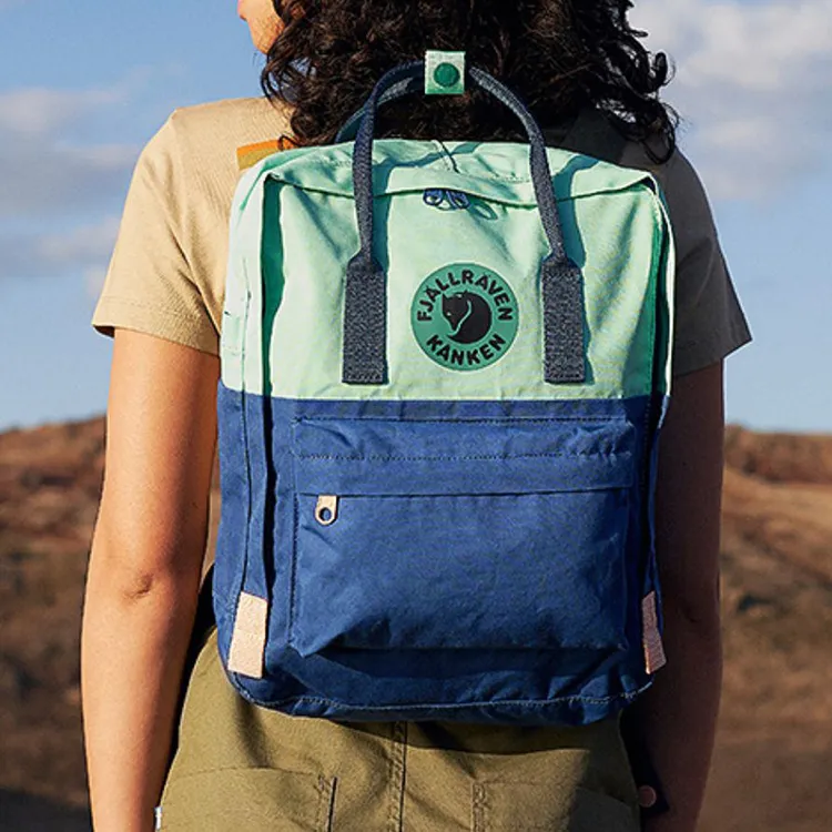 Fjallraven Kanken Polyester Backpack Regular Unisex Coastal Blue-5