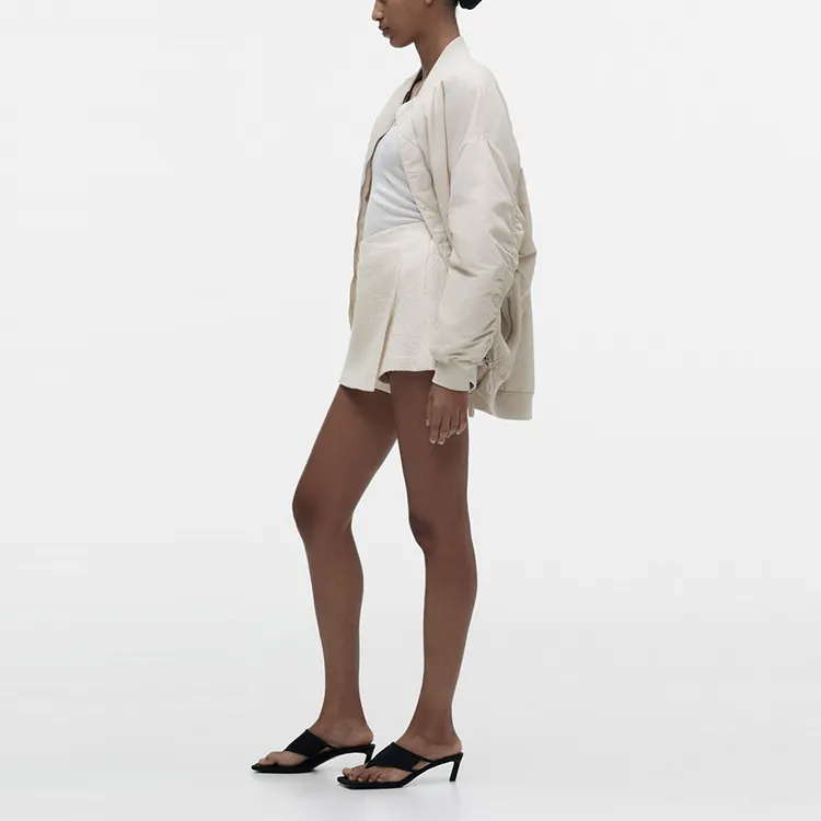 ZARA Casual Shorts Women's White-3
