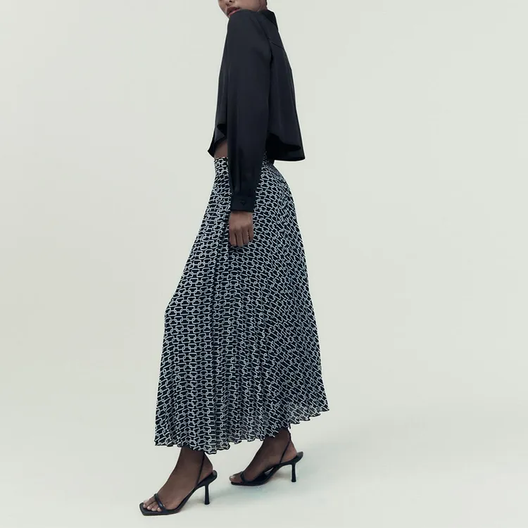 ZARA Crop Tops Women's Black-4