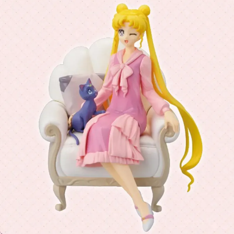 BANDAI Usagi Tsukino Ichiban Kuji Pretty Guardian Sailor Moon Cosmos The Movie A Reward Luna Scale Figures 13cm-1