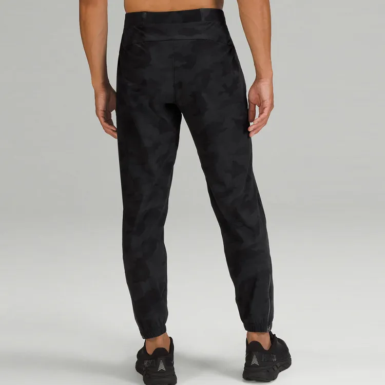 Lululemon Knitted Sweatpants Men Camouflage Black Mixed Color-2