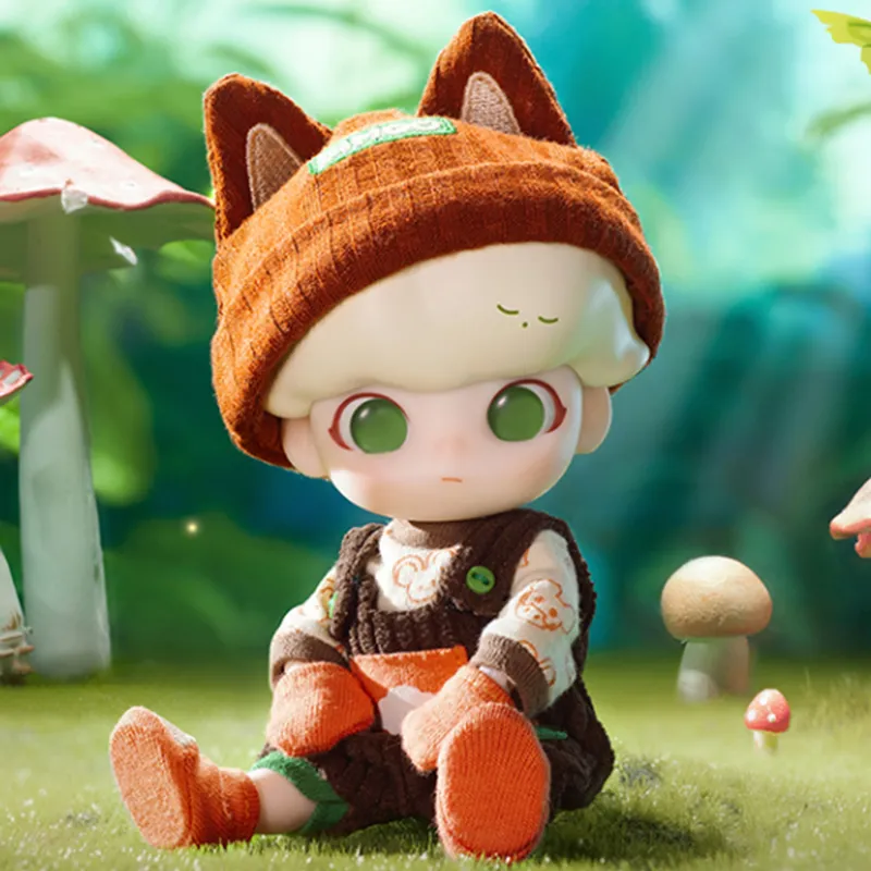 POP MART DIMOO Forest Little Fox Ball Jointed Dolls 14cm-1