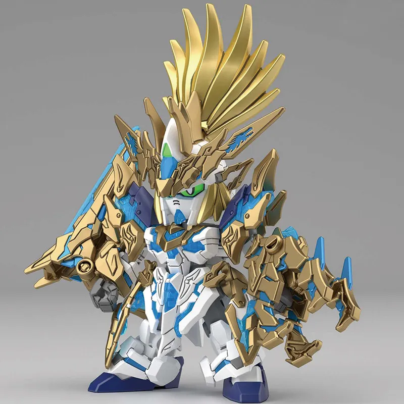 BANDAI Unicorn Gundam Unit 1 SDW HEROES World Heroes, Dragon Emperor Liu Bei, Unicorn Gundam Model Kits-1