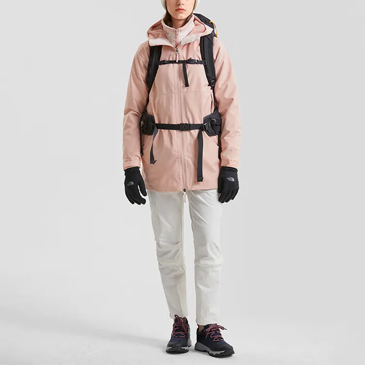 THE NORTH FACE City Outdoor Collection Water Resistant Windproof Breathable Windbreaker Jacket Women's Pink-2