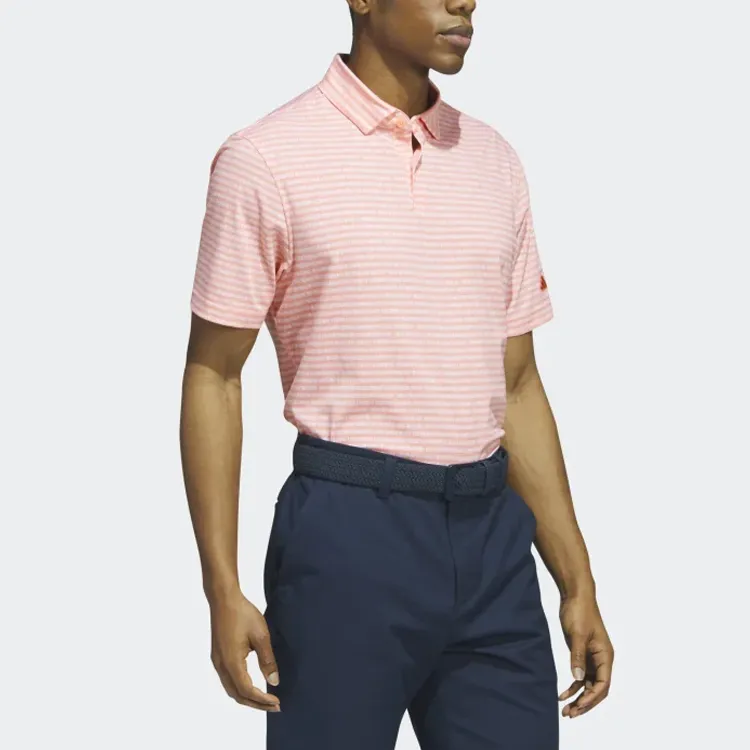 Adidas Polo Shirts Men Coral Pink-3