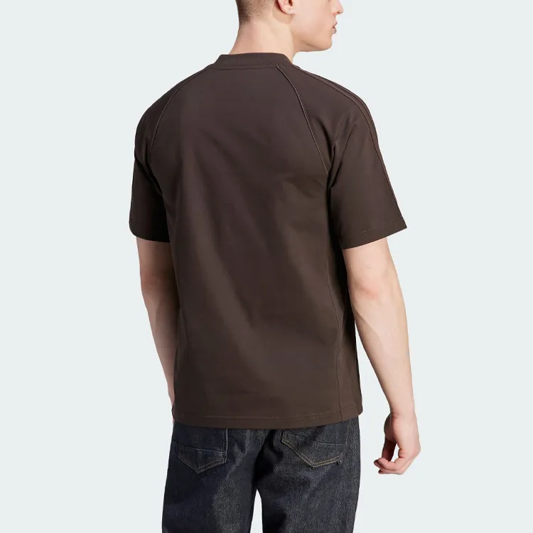 Adidas Originals Essentials T Shirts Men Dark Brown-2