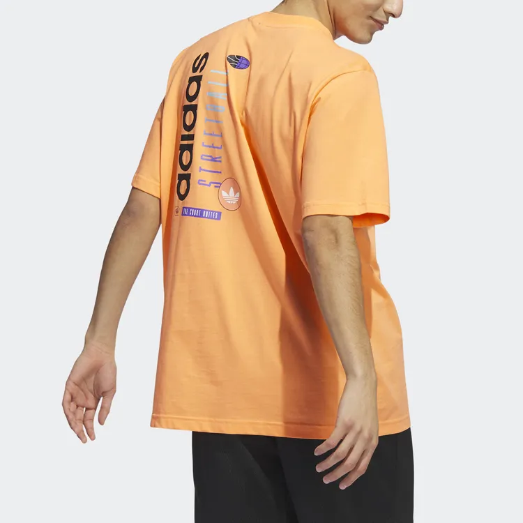 Adidas Originals BASKETBALL STREETBALL T Shirts Men Orange-2