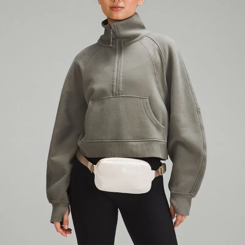 Lululemon Nylon Portable One Shoulder Crossbody Fanny Pack Backpack Women's Ivory & Light Camel-5