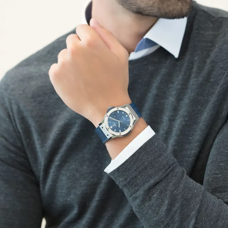 HUBLOT Classic Fusion Titanium Blue 42mm-4