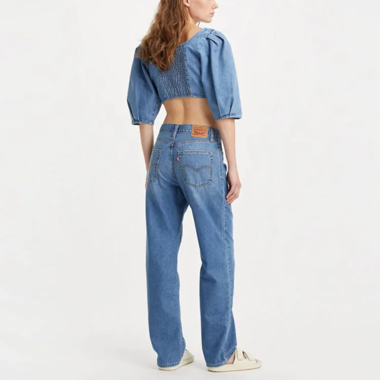 Levis SS23 Ice Cool Jeans Women's Blue-3