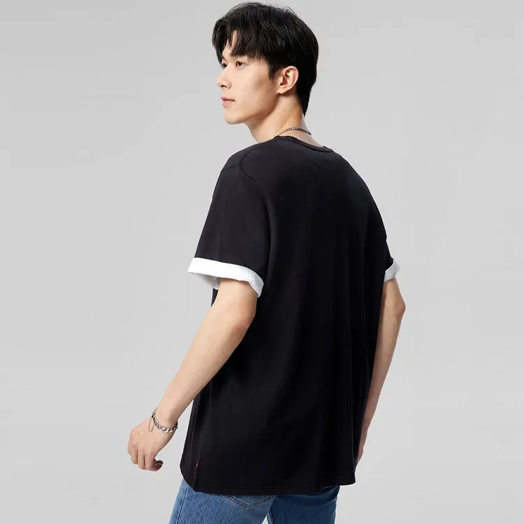 Levis T Shirts Men Black-3