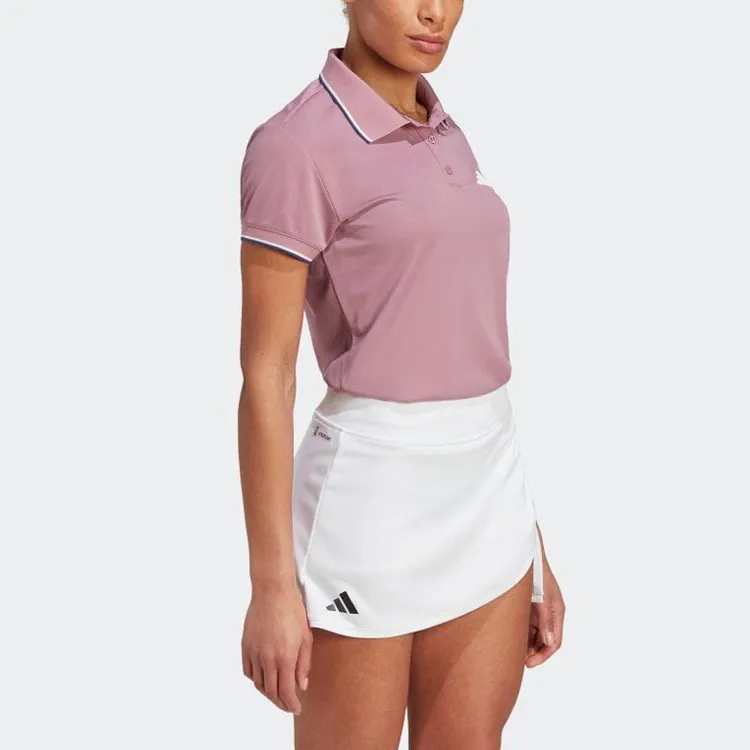 Adidas Polo Shirts Women's Pink-3