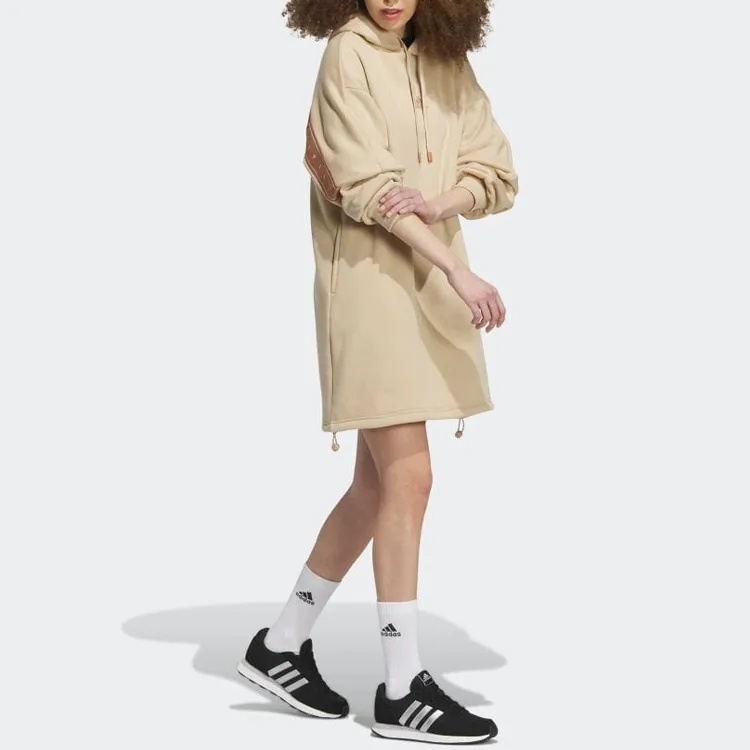 Adidas Long-Sleeved Dresses Women's Magic Beige-3