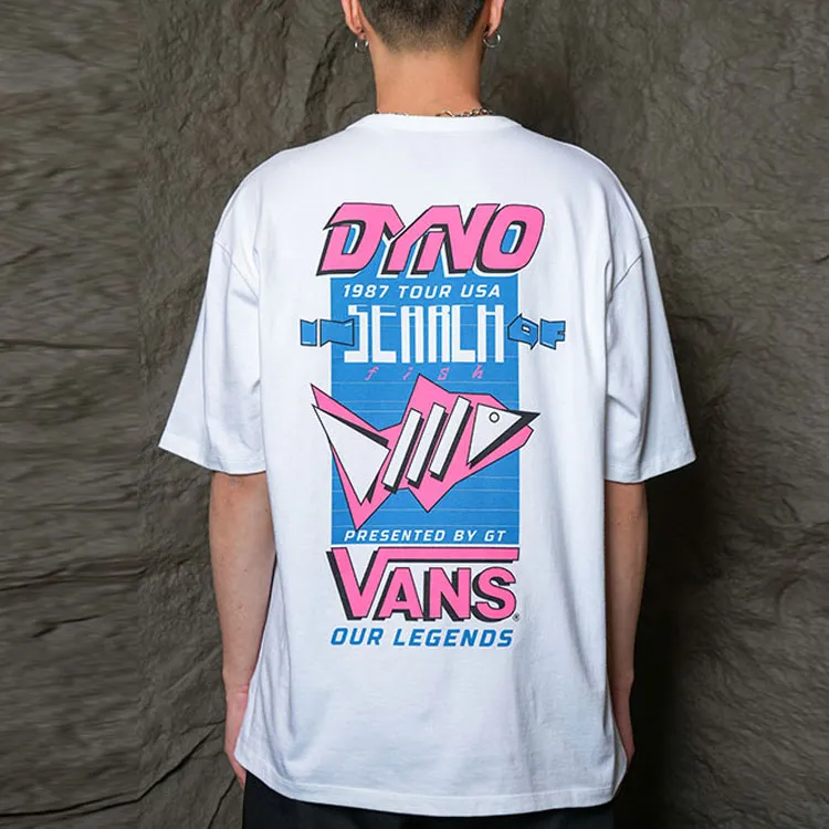 Vans x Our Legends Drop Shoulder Sleeve T Shirt Unisex White-4