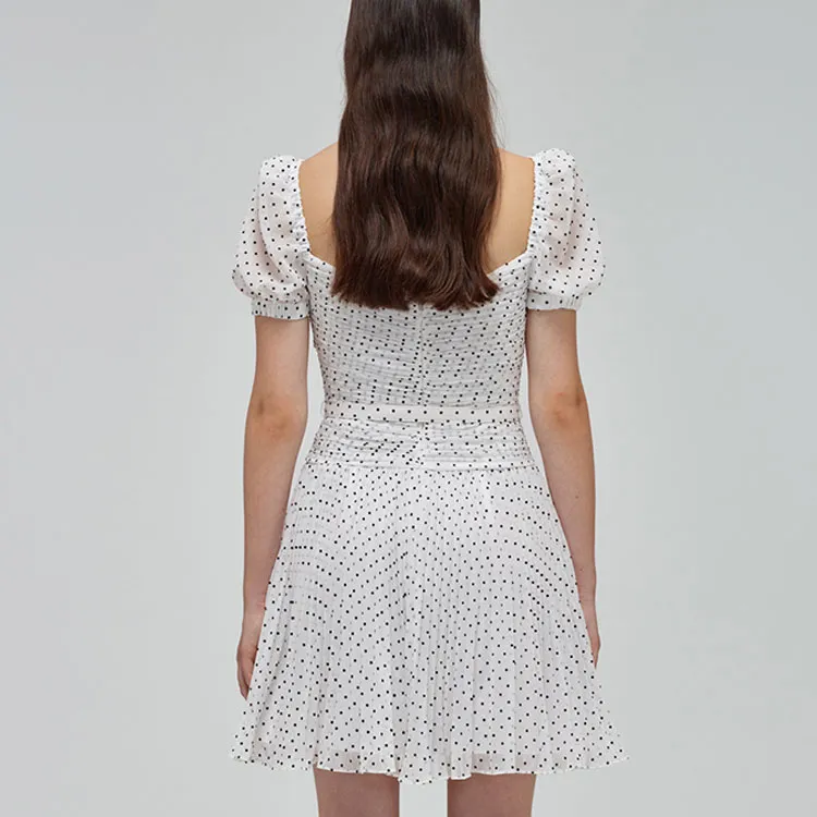 Self portrait Short Sleeved Dress Women's White-5