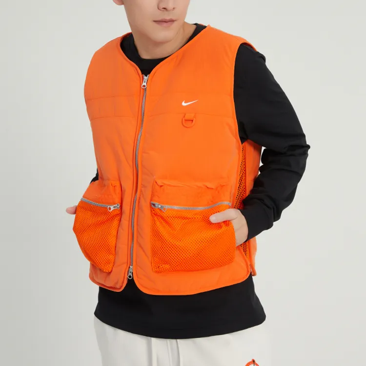 Nike Men's Full-Zip Premium Basketball Vest Orange-3