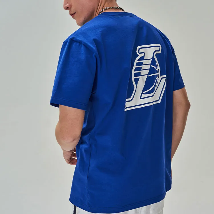 NBA Los Angeles Lakers T Shirts Men Blue-3