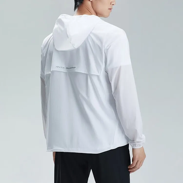 Anta Running Collection Breathable Sun Protection Clothing Men's Pure White-3