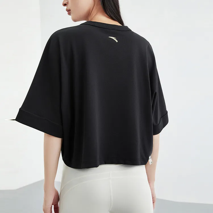 ANTA Life Collection Crop Tops Women's Night Black-3