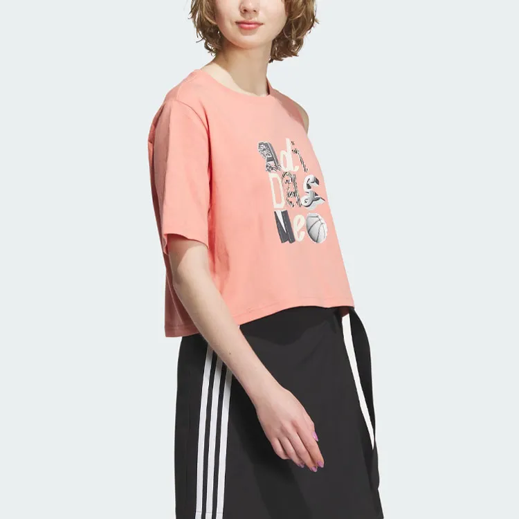 Adidas Neo Crop Tops Women's Earth Umber-3