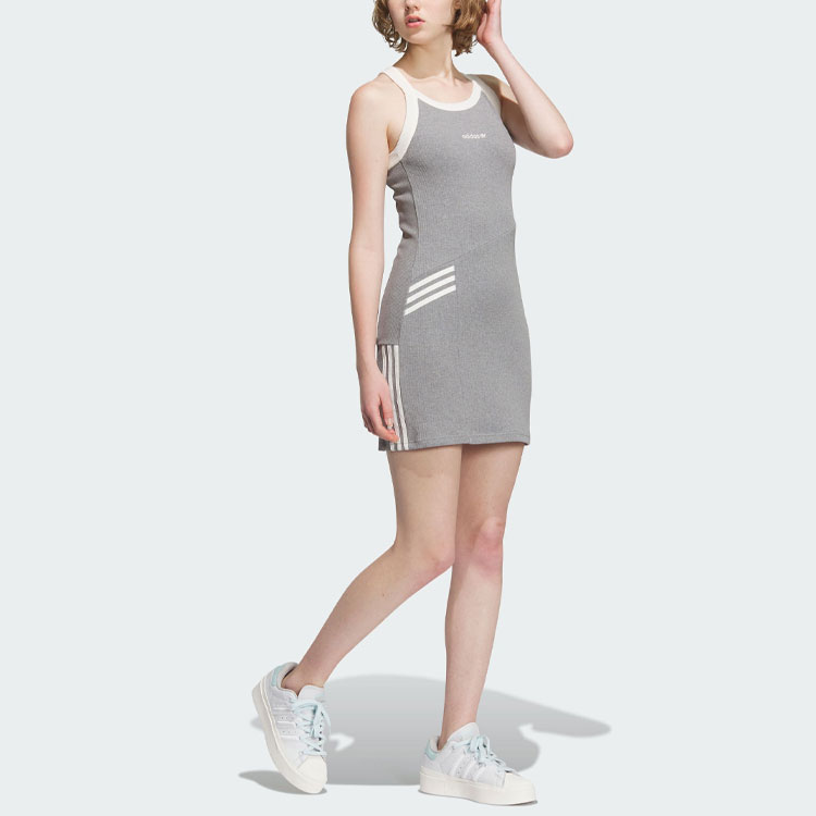 ☆Adidas☆Originals Exclusives Dress Grey Adidas Originals Spice Girls Group Series Sleeveless Dresses