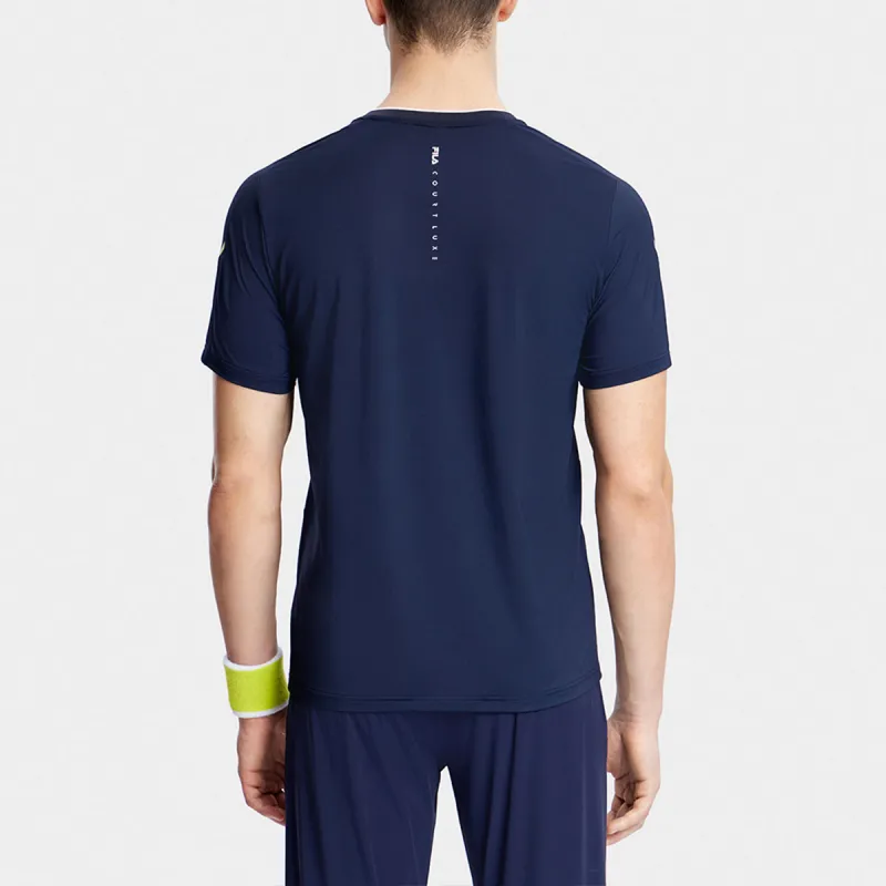 FILA T Shirts Men Royal Blue-2