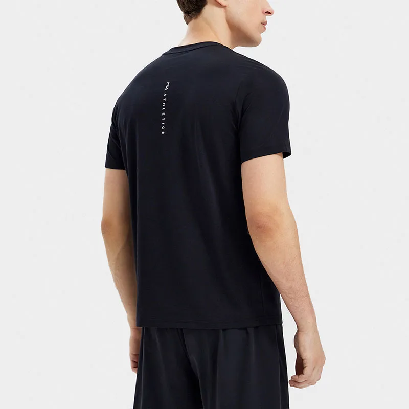FILA Set-in Sleeve T-Shirt Men's Pitch Black-3