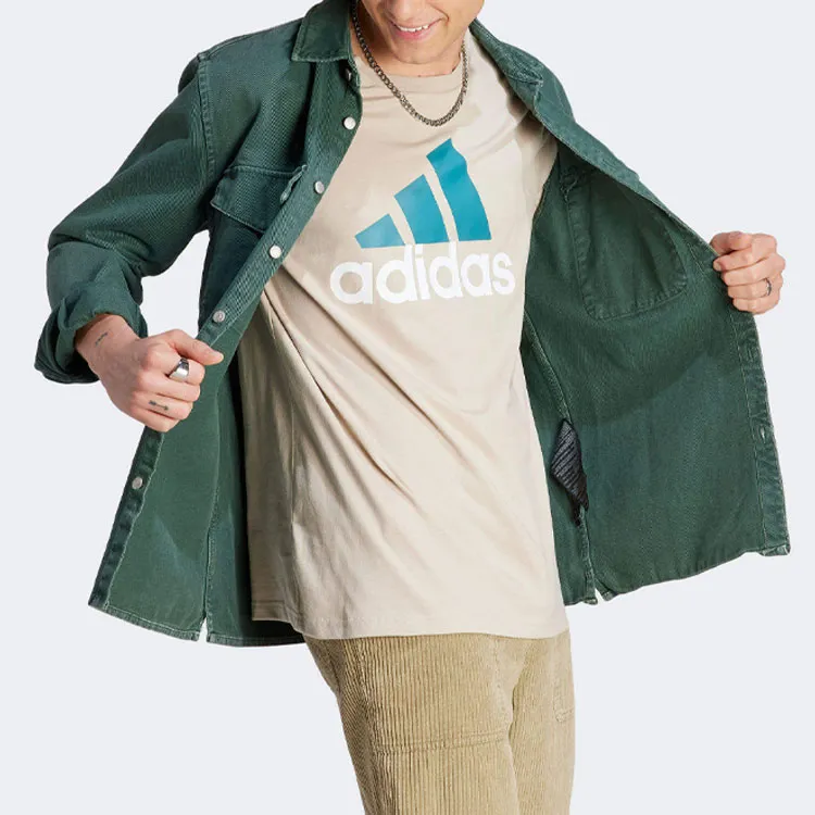 Adidas Essential T Shirts Men Beige-3