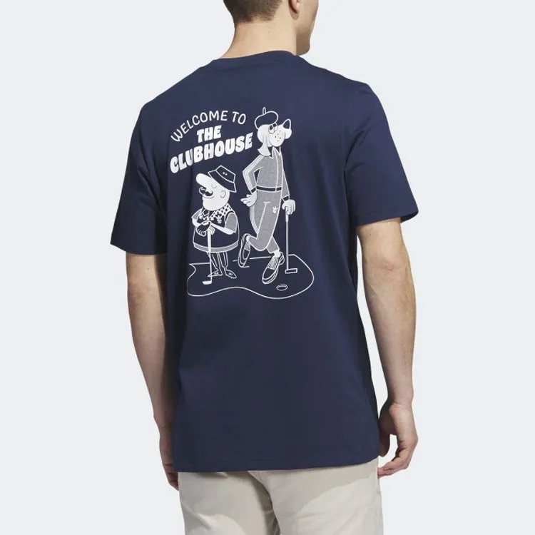 Adidas Originals x BOGEY BOYS Golf X Bogey Boys Tee Shirt SS23 T Shirt Men's Blue-2