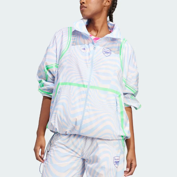 Adidas Arsenal Jackets Women's Glossy Finish Blue-3