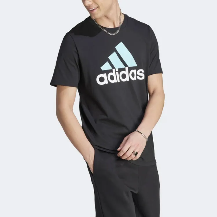 Adidas Essentials Single Jersey Big Logo T Shirt-3