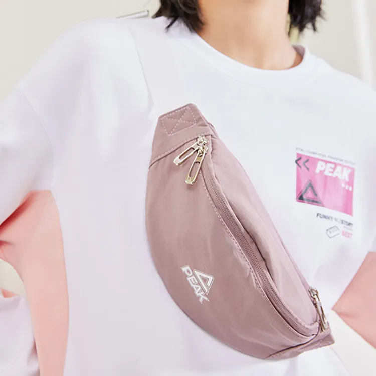 PEAK Fabric Fanny Pack, Travel Bag, Crossbody Bag Regular Unisex Light Purple-3