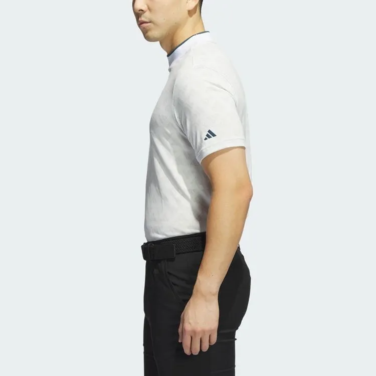 Adidas Free Shipping With AdiClub Adi Jacquard Mock Polo Shirt-2
