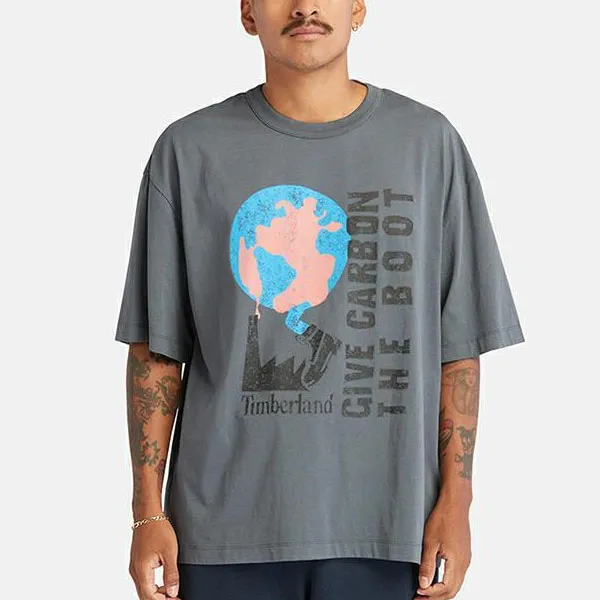 Timberland T Shirt Unisex Rock Cyan-2