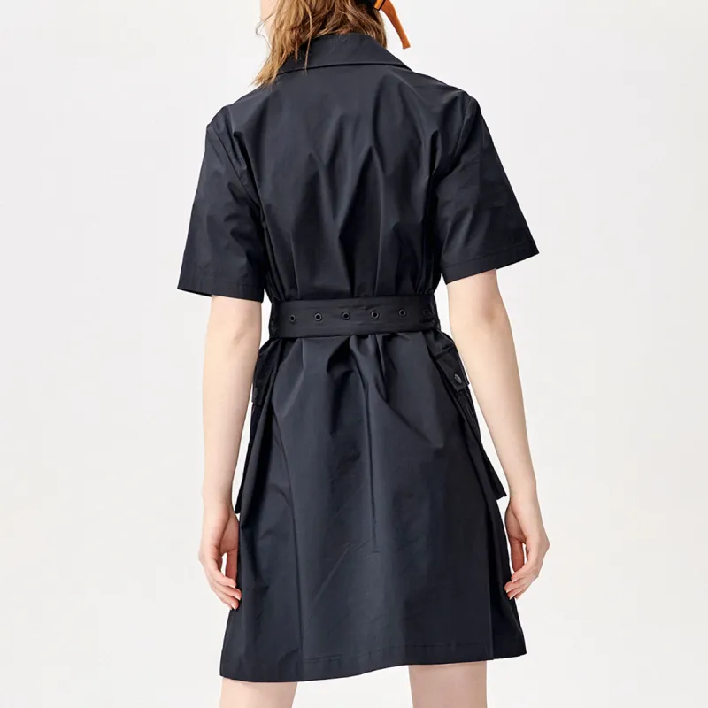 FILA FUSION Short Sleeved Dresses Women's Pitch Black-3